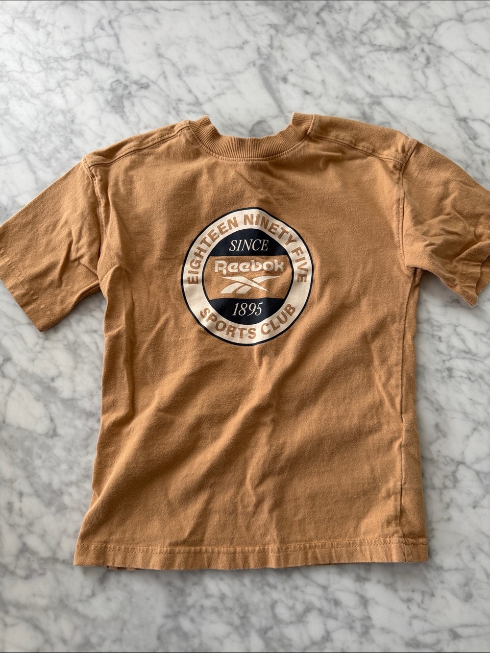 H&M Reebok Brown Graphic Sports Club Tee